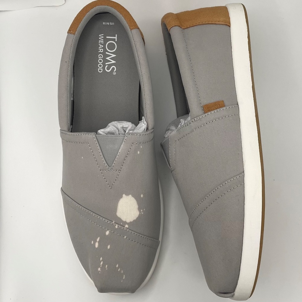 TOMS Alp Fwd men’s slip-on canvas gray sneakers Size 11 - Picture 8 of 13